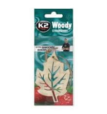 K2 K2 Osvěžovač vzduchu závěsný Woody Leaf Strawberry