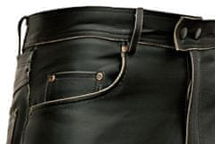 MBW Stylové kožené moto kalhoty MBW JACK - černé - 48