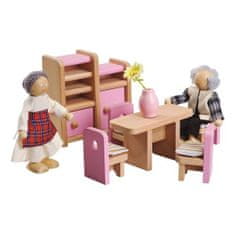Artspect Dřevěný nábytek pro panenky - Jídelna