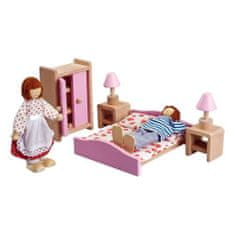 Artspect Dřevěný nábytek pro panenky - Ložnice