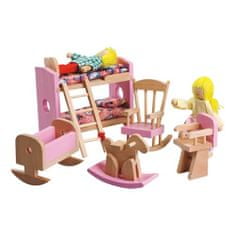 Artspect Dřevěný nábytek pro panenky - Dětský pokoj