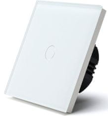 iQtech vypínač Millennium NoN WiFi, 1×, Smartlife, bílý