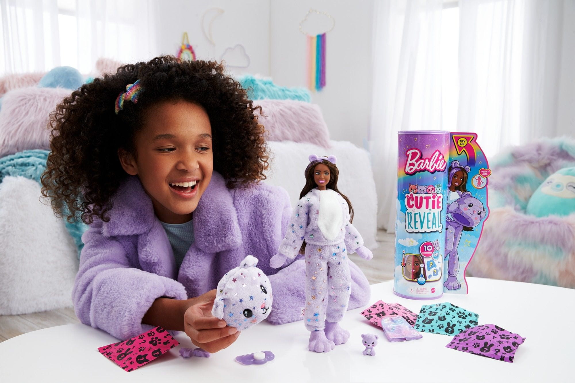 Mattel Barbie Cutie Reveal panenka série 2 Vysněná země - Medvídek HJL56