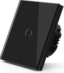 iQtech vypínač Millennium NoN WiFi, 1×, Smartlife, černý