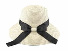 Kraftika 1ks režná světlá dámský letní klobouk / slamák, klobouky