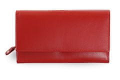 Arwel Červená dámská kožená psaníčková peněženka Imogen