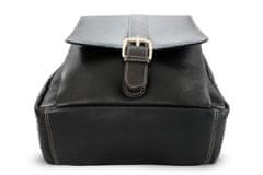 Arwel Černý kožený praktický batoh Fridlie