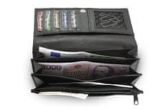 Arwel Černá dámská psaníčková kožená peněženka Esmel