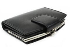 Arwel Černá dámská kožená rámová peněženka Norah