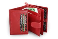 Arwel Červená dámská kožená peněženka Kendall