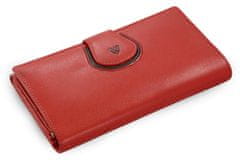 Arwel Červená dámská kožená rámová peněženka Lilah