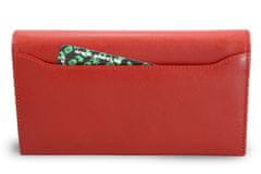 Arwel Červená dámská kožená rámová peněženka Lilah