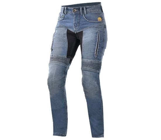 TRILOBITE Dámské kevlarové džíny na moto Parado slim fit long blue level 2