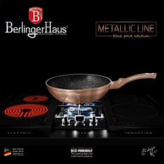 Berlingerhaus Wok s mramorovým povrchem 28 cm Rosegold Metallic Line