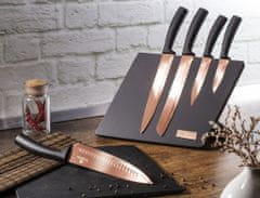 Berlingerhaus Sada nožů s magnetickým stojanem 6 ks Rosegold Metallic Line