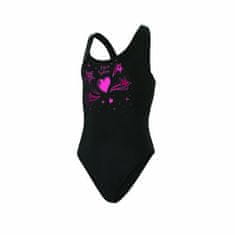 Dívčí plavky ESTY AQUA FISRT růžová/černá 7 let / 122/128 cm