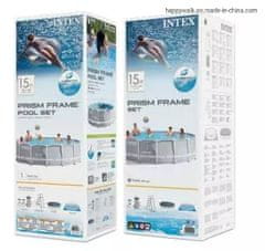INTEX Zahradní bazén 26756NP Prism Frame 610 x 132 cm s kartušovou filtracíí