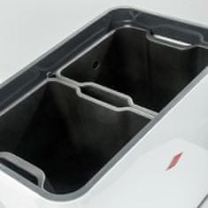 Wesco Odpadkový koš LOFT MASTER DOUBLE objem 2x20 litru bílý mat WESCO