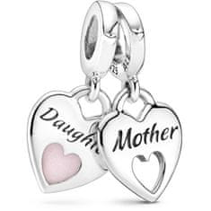 Pandora Srdíčkové přívěsky Matka a dcera Double Heart 799187C01