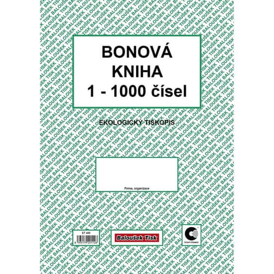 Baloušek ET400 - Bonová kniha A4