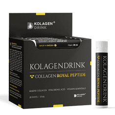 KolagenDrink Royal Peptide Shots prémiový hydrolyzovaný mořský kolagen 20x25ml ampulek