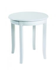 Mørtens Furniture Konferenční stolek Ross, 51 cm, bílá