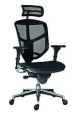 Artspect Kancelářská židle Enjoy - Opěrka + sedák černá síťovina