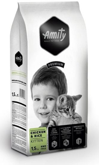 Amity Amity premium cat KITTEN chicken/rice - 10kg