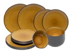 HIT Sada jídelního nádobí Evia 18 ks, glazovaná keramika