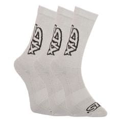 Styx 3PACK ponožky vysoké šedé (HV10626262) - velikost XL