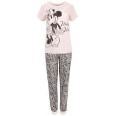 Béžové a černé dámské pyžamo s leopardím potiskem Minnie Mouse DISNEY, S