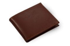 Arwel Tmavě hnědá pánská kožená peněženka Adamo