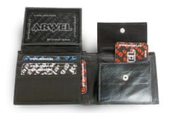 Arwel Černá pánská kožená peněženka Adamo