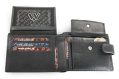 Arwel Černá pánská kožená peněženka Collin