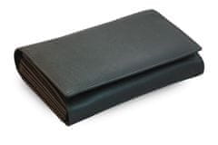 Arwel Černá kožená číšnická peněženka Lila