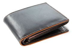 Arwel Černo hnědá pánská kožená peněženka Marston