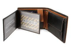 Arwel Černo hnědá pánská kožená peněženka Marston