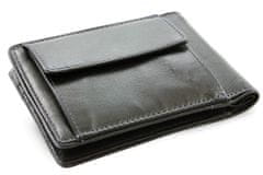 Arwel Černo modrá pánská kožená peněženka - dolarovka Angelica
