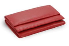 Arwel Červená kožená mini peněženka Athena