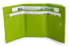 Arwel Zelená kožená mini peněženka Athena