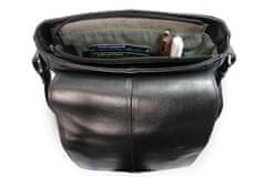Arwel Černý pánský kožený crossbag s klopnou Callum