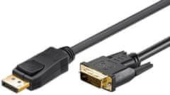 Kabel Display Port DP - DVI-D (24 pinů) Goobay 1m