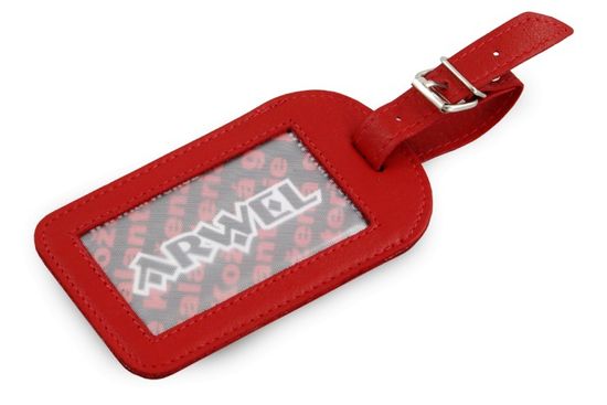Arwel Červená kožená visačka na zavazadlo Brienli