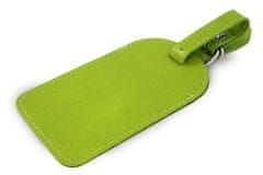 Arwel Zelená kožená visačka na zavazadlo Brienli