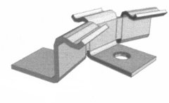 GELEND Podlahová montážní spona nerezová - clip pro dřevoplastová prkna.