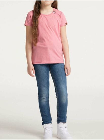 Ragwear Růžové holčičí basic tričko Ragwear Violka