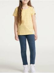 Ragwear Žluté holčičí vzorované tričko Ragwear Violka Chevron 140