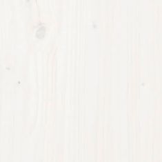 Vidaxl Stojan na dřevo bílá 80 x 25 x 100 cm masivní borovice