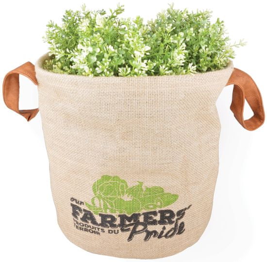 Esschert Design Jutová taška na bylinky Farmers Pride, velká