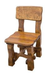 Artspect Zahradní židle z masivního olšového dřeva, lakovaná 45x54x86cm - Týk 